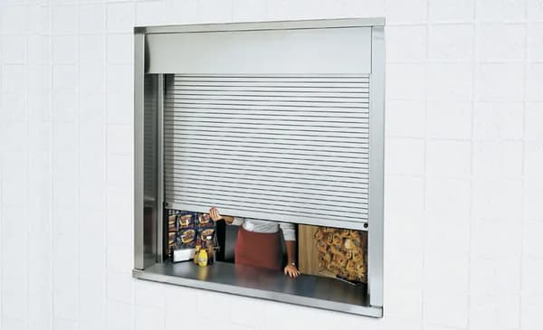 Custom aluminum slat roll-up door for storefronts parkades and service bays
